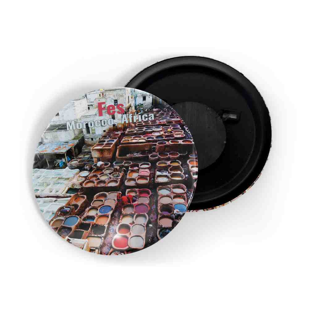 dhcrafts Fridge Magnet Multicolor Famous Tourist Place Fes Morocco Africa Glossy Finish Design Pack of 1